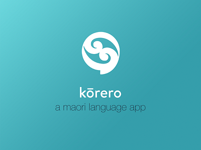 Logo for a Maori language app app clean design icon ios iphone logo maori mobile simple teal ui