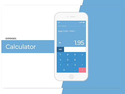 Expenses Calculator calculator calculator app calculator ui count dailyui shopping ui ux design