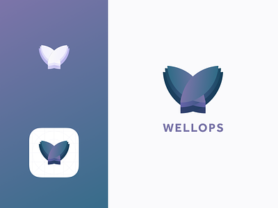 Wellops - App Icon and logo for a wellness business