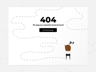 404 Page - Daily UI #8 404 404 page error lost notfound white