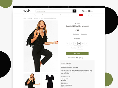 UI 12 - E-commerce Shop dailyui e commerce ecommerce retail retailers shop ux wallis