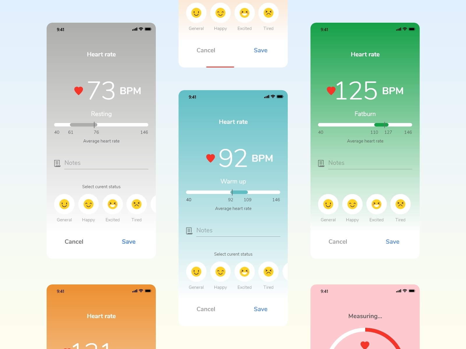 Cardio Pulse Heart Rate App by Dinu Catalin Ion on Dribbble