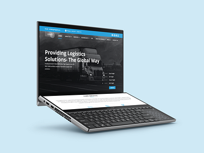 Logistics Landing Page design graphic design landing logistics product ui ux