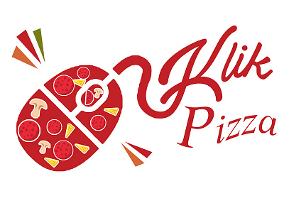 Klik Pizza Logo food