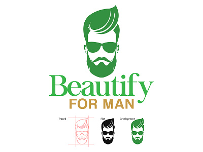 Beautify For Men Logo cut hair