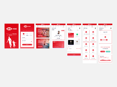 HSBC Kids Banking Concept android art figma illustrator ui ui ux uiux ux designer