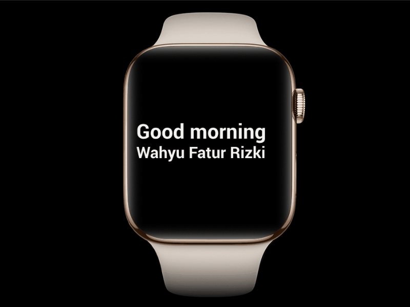 Good Morning from Apple Watch app apple apple design apple devices apple imac apple watch apple watch design apple watch mockup company design figma gif illustration illustrator mobile motion typography ui ux vector