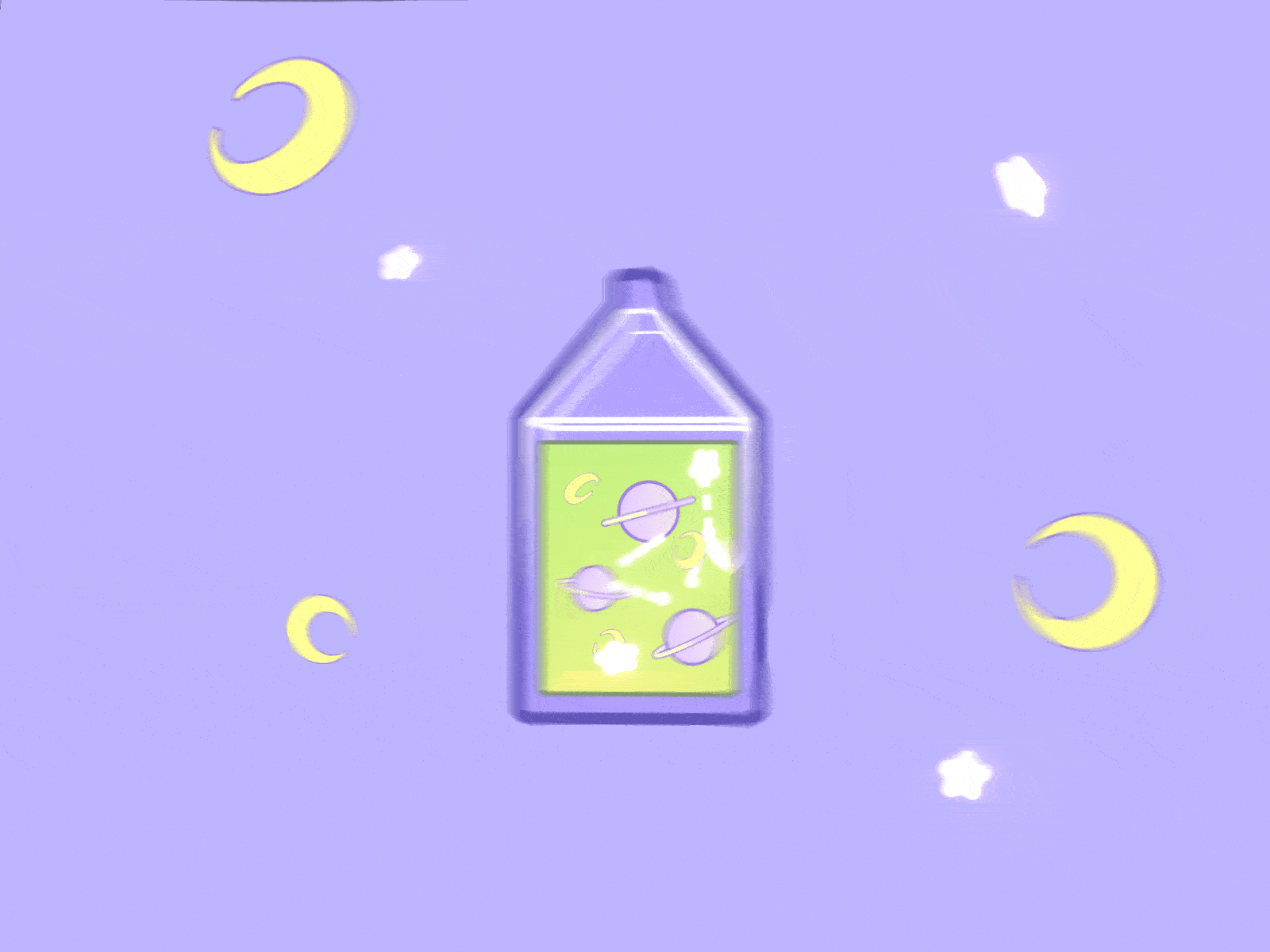 cute milk box animation 3d animation blender icon