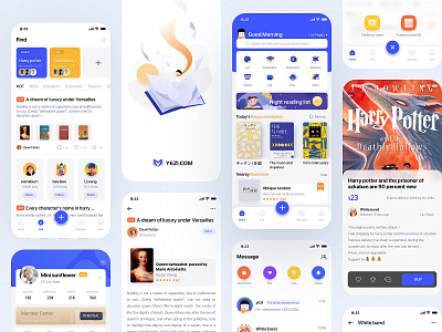 yezi.com book store app ui design book design ui
