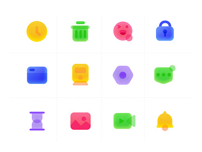 colorful icons color icon