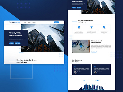 Under contract | real estate website landing page figma graphic design landing page real estate ui ui design ux design