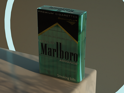 concept transparent cigarette package design 3d art branding cigarette concept design design illustration illustrator industrial design minimal packaging packaging design smoking