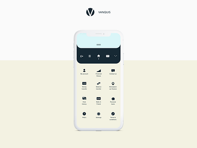 Icon set closer look banking fintech icon mobile ui ux