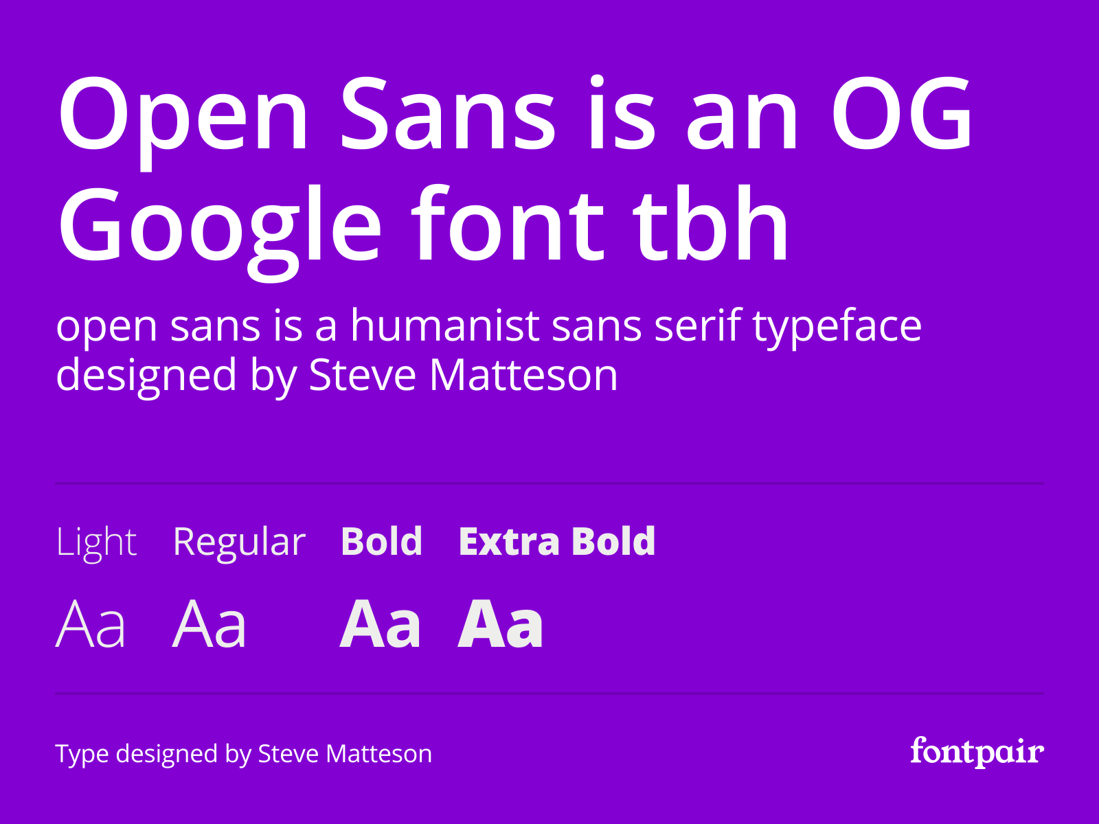 Open Sans - Sans-Serif Google Font By Fontpair On Dribbble