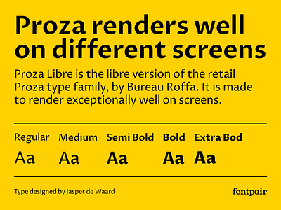 Proza Libre - Sans-Serif Google Font