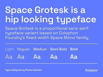 Space Grotesk - Sans-Serif Google Font