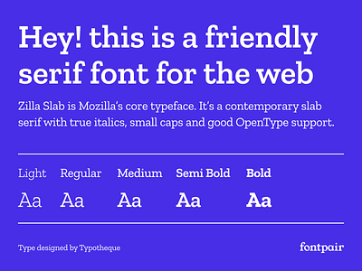 Zilla Slab - Display Google Font display font font pair font pairing fontpair fonts google font google fonts googlefonts typeface typography typotheque zilla slab zillaslab