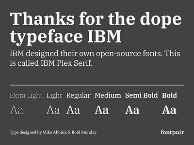 IBM Plex Serif - Serif Google Font bold monday font font pair font pairing fontpair fonts google font google fonts googlefonts ibm ibm plex serif ibmplexserif serif serif font serif typeface typeface typography