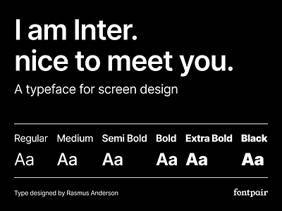 Inter - Sans-Serif Google Font font font pair font pairing fontpair fonts google font google fonts googlefonts inter rasmus anderson san serif font sans serif sans serif sans serif fonts sans serif typeface sanserif sansserif typeface typography