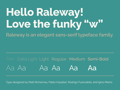 Raleway - Sans-Serif Google Font font font pair font pairing fontpair fonts google font google fonts googlefonts raleway sans serif sanserif sansserif typeface typography