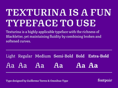 Texturina - Serif Google Font