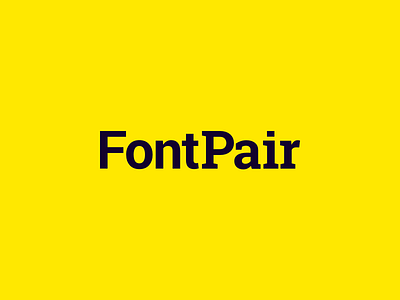 FontPair Logo Wordmark - Created by Dimas McDonald fontpair fonts googlefonts logo typeface typography