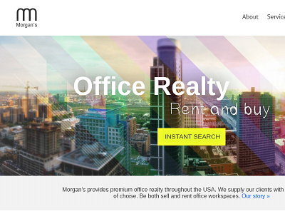 Realty Search Service Concept concept office search search service website
