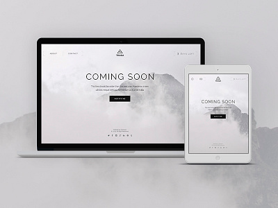 Triada. Coming Soon Template design psd template themeforest ui web wordpress wp