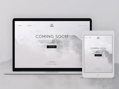 Triada. Coming Soon Template Now Live design envato html template themeforest ui web wordpress wp