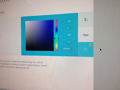 Custom Colorpicker color design ui web