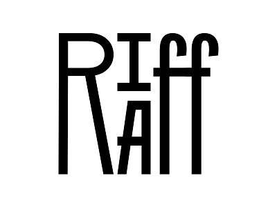 Riff Raff branding logo typography