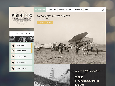 Avian Brothers Airline Company airline company bs fictional vintage wale website
