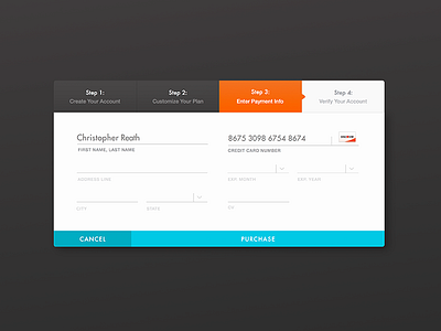 Makin' Mula 002 check out flow credit card checkout dailyui