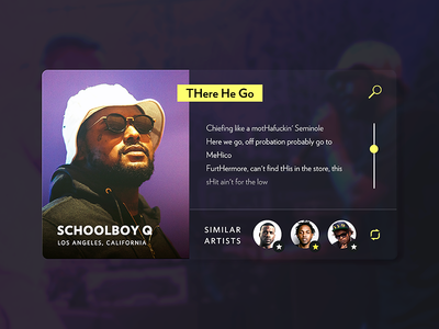 Schoolboy Q User Profile 006 app dailyui icon rap tde ui uidaily