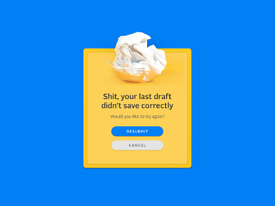 Weak ass draft 011 dailyui flash message help! messages scrap uidaily writing prompts