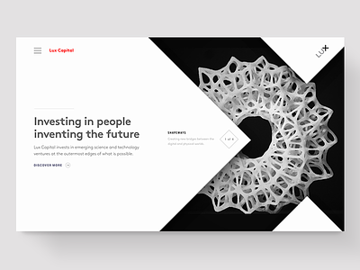 Lux Capital Redesign design ui venture capital website