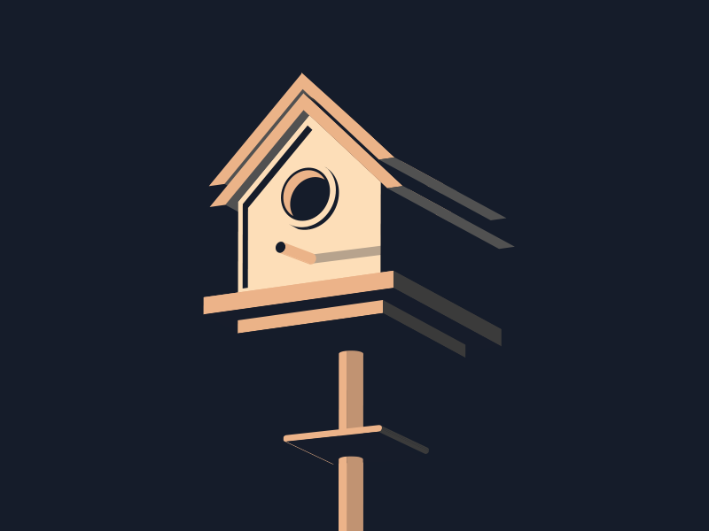 raindrop, treetop 🐦 where the birds at tho illustration migos birdhouse