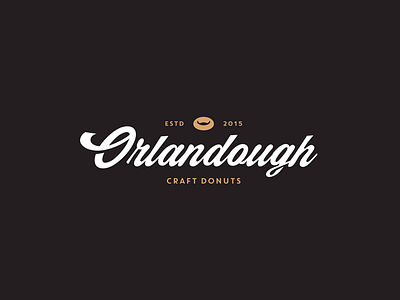 Orlandough Craft Donuts branding donuts are tight graphic design logo orlando orlandough script