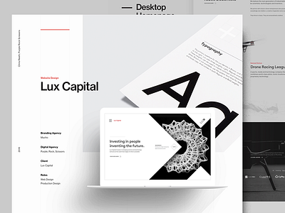 Lux Capital Case Study by Christopher Reath on Dribbble