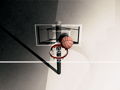 half court shots basketball hoopin illustration
