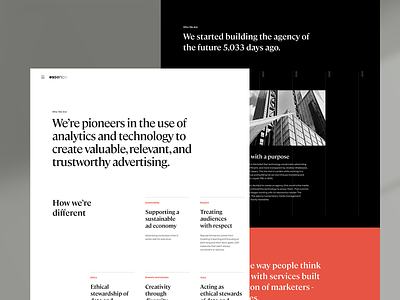 Essence About Page design essence layout typography ui website