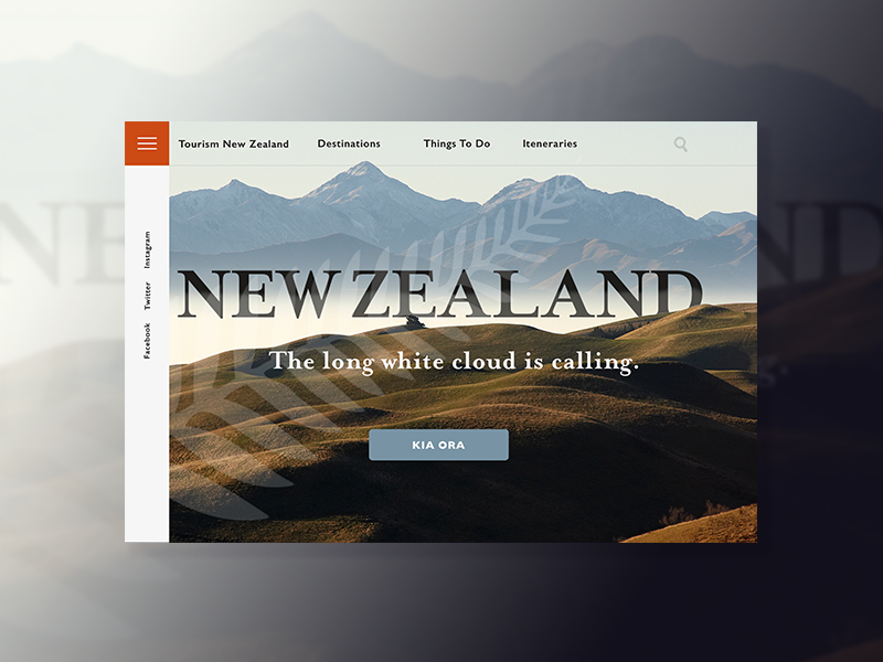 Visit New Zealand by Kris Murhy on Dribbble