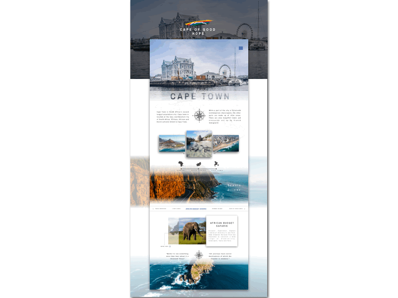 Cape Town Sightseeing Tour Website Design capetown design sightseeingtour webside