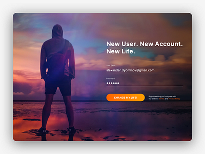 Motivational website sign up form dailyui001 motivation signup sports