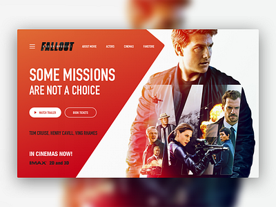Daily Ui 3 dailyui landing page mission impossible movies promo