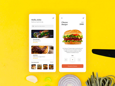 Restaurant App app design interface design productdesign screen design ui ux ux ux process