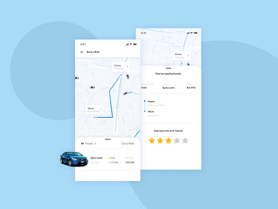 Booking a ride just got easier! app design icon illustration interface design productdesign screen design ui ux ux ux process