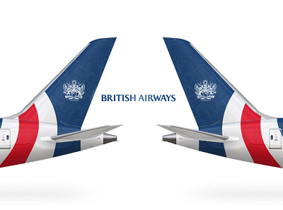 British Airways Brand Re-Design airlines art boeing branding design graphic design illustration logo