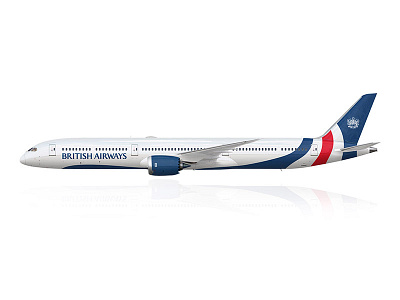 British Airways 787 Livery Re-design airline airline logo airliner boeing brand design branding branding concept design graphic design logo