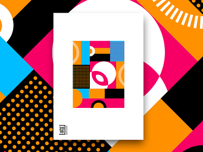 Abstract Colorful Poster abstract art branding design fashion graphic design illustration lettering logo web